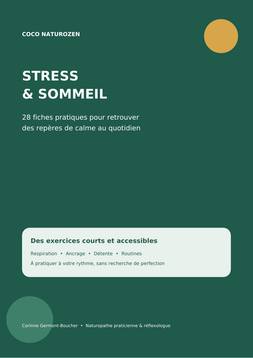 Couverture du Pack Stress & Sommeil - 28 fiches Coco NaturoZen